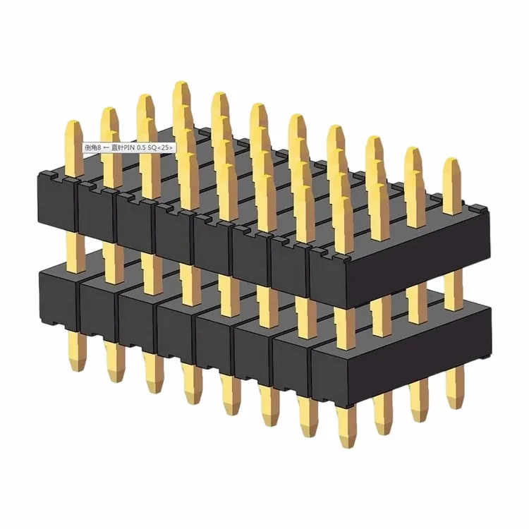 2,0 mm pin header vier rij rechtdoor