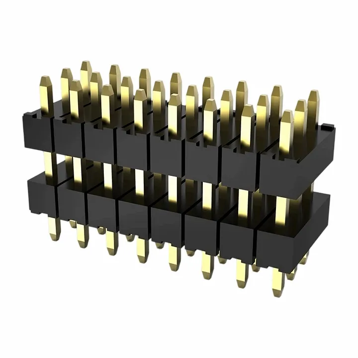 2,0 mm pin header drie rij recht