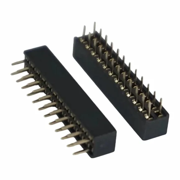 2,54 mm vrouwelijke koptekst dubbele rij recht u type u type