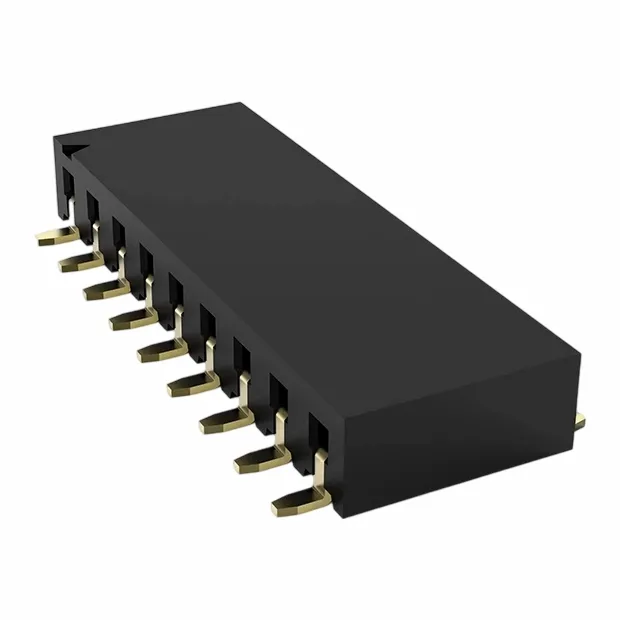 2,54 mm vrouwelijke koptekst enkele rij zijkant smt u type