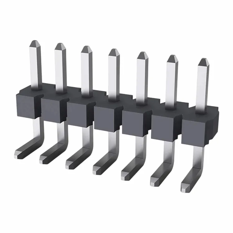 3,96 mm pin koptekst enkele rij rechtshoek dip