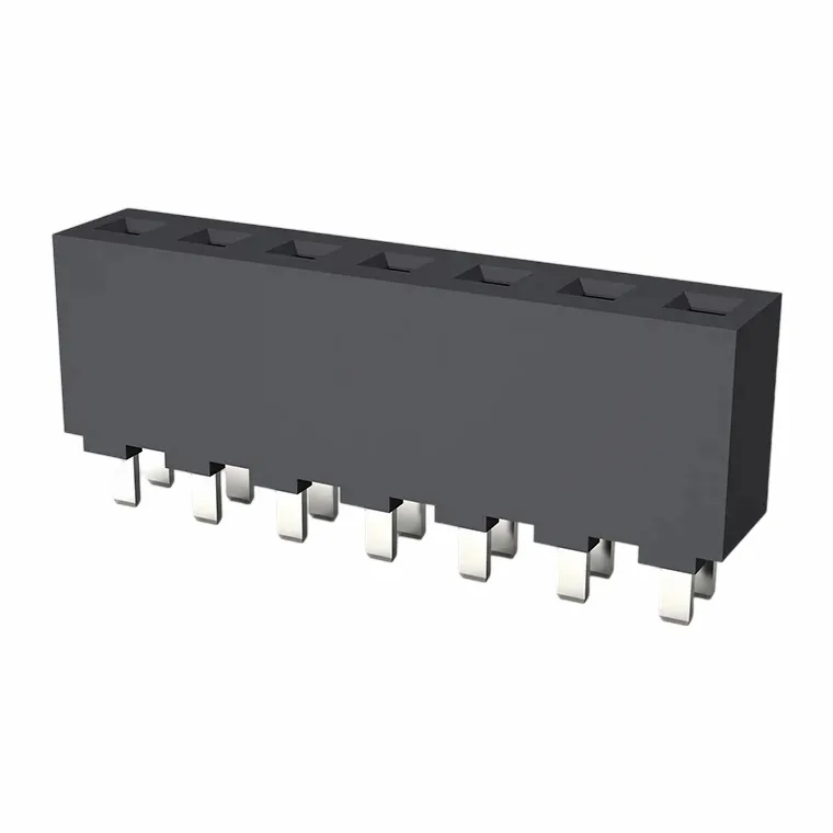 3,96 mm socket enkele rij recht