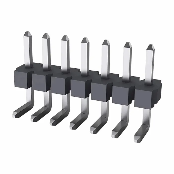 5,08 mm pin header single 90 graden dip