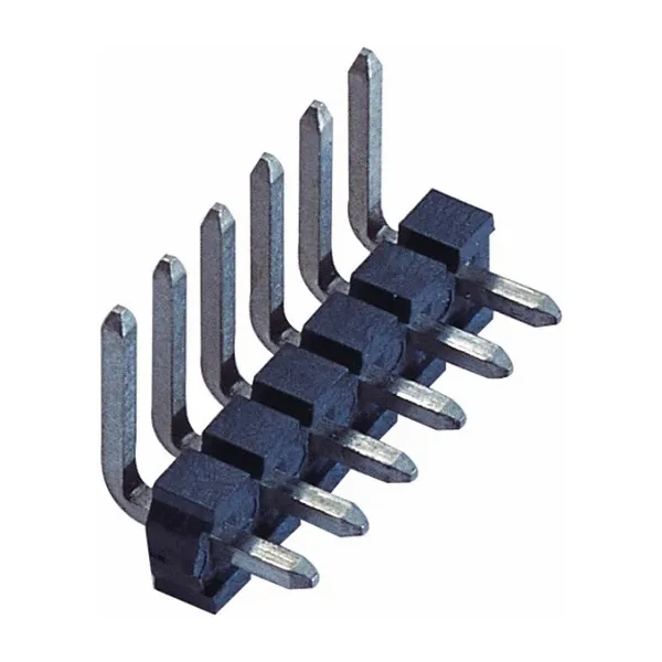 5,08 mm pin koptekst enkele rij rechtshoek dip